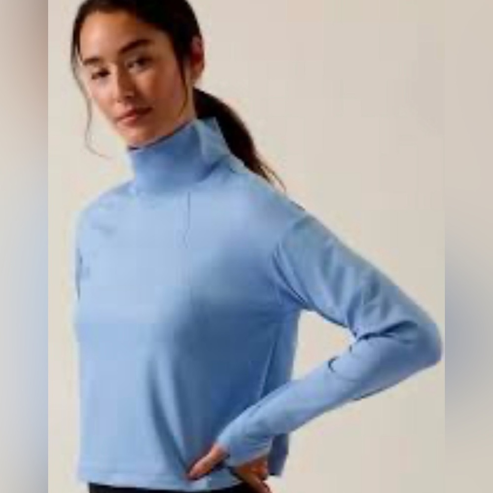 872. NWT Athleta Whistler Mock Neck Top